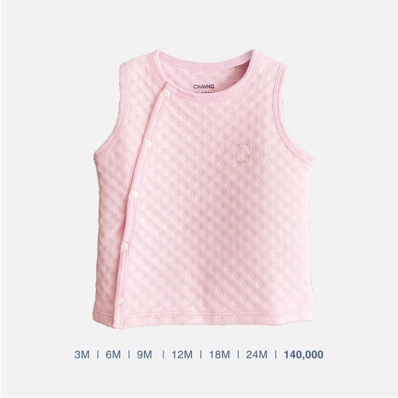 Chang ! Áo gi-lê trần bông cài chéo cho các bé từ 0-24m