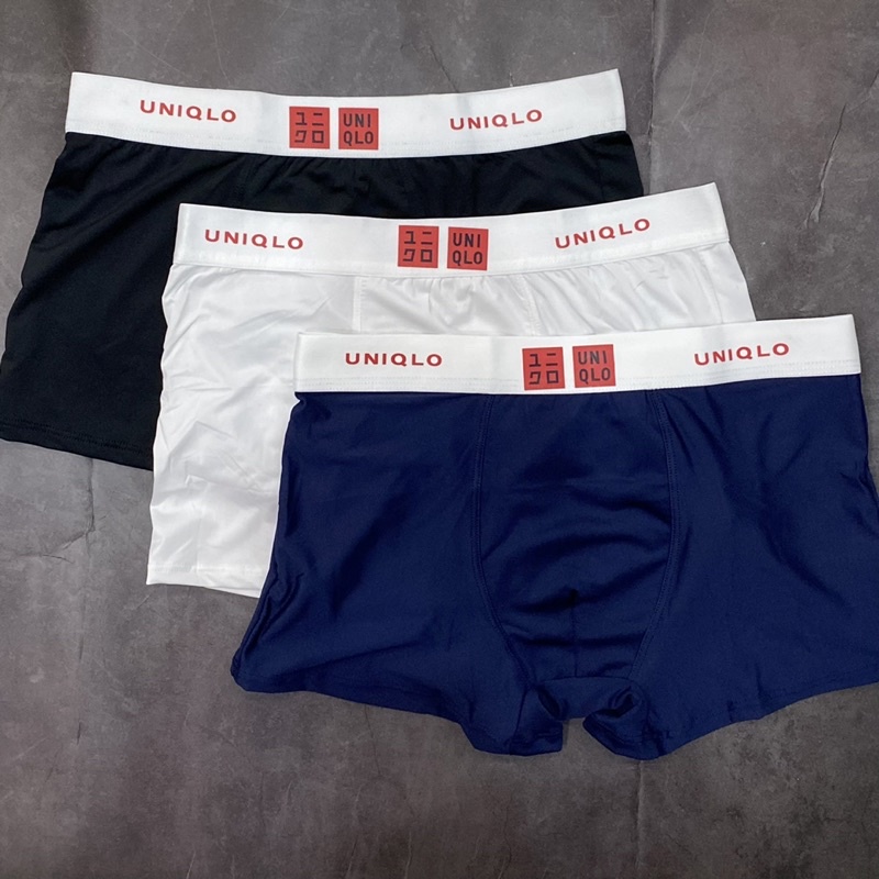 Quần Lót Nam Boxer Thun Lạnh Thoáng Mát Co Dãn 4 Chiều Không Xù. Combo 3 Quần