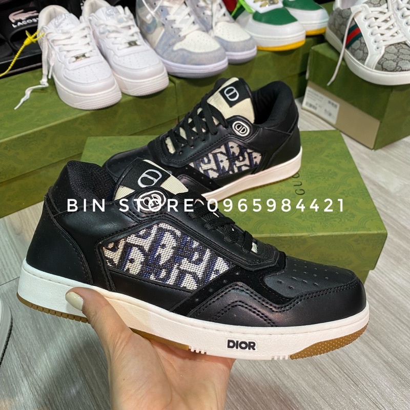 Giầy thể thao Dior phối hoạ tiết, giày sneaker nam êm chân, Bin Store