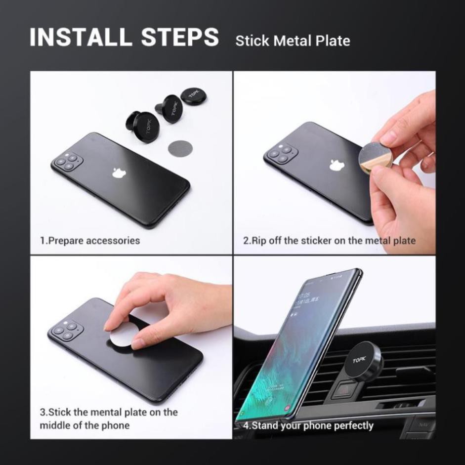 Giá Đỡ Điện Thoại TOPK D20 Có Nam Châm Dùng Gắn Khe Máy Lạnh Xe Hơi Chuyên Dụng TPHCM | BigBuy360 - bigbuy360.vn