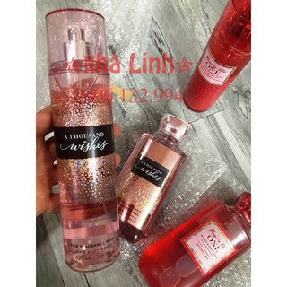[BILL MY] A THOUSAND WISHES - XỊT THƠM BODY MIST BATH AND BODY WORK A THOUSAND WISHES