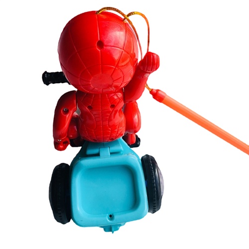 Lồng đèn trung thu người nhện spiderman lái xe có đèn và nhạc cho bé mã 143a