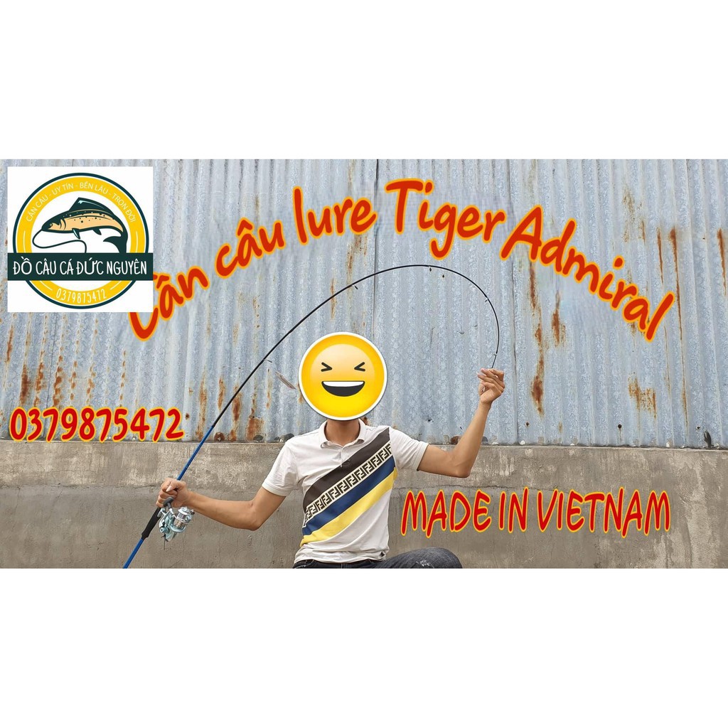 Cần câu lure Tiger Admiral 2m1 máy đứng