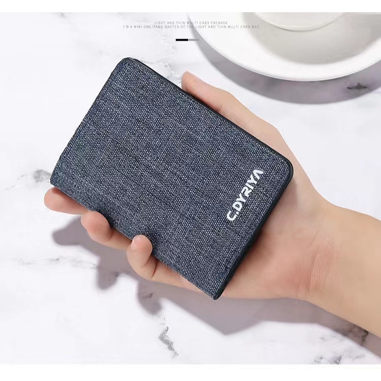 Ví nam mini, Bóp nam vải bạt cao cấp đựng tiền nhiều ngăn đựng thẻ tiện lợi dành cho nam