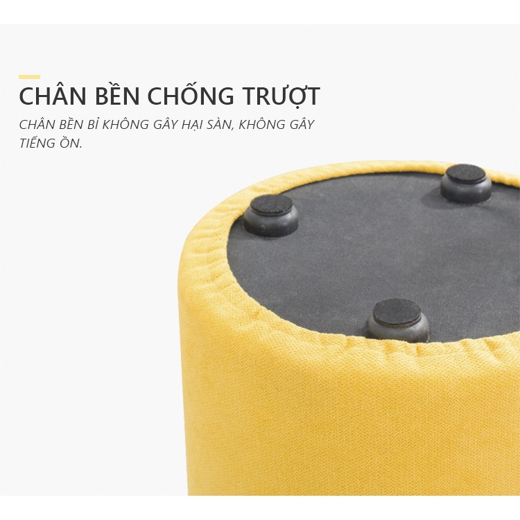 Ghế Đôn Sofa IGA Phong Cách Bắc Âu GP28