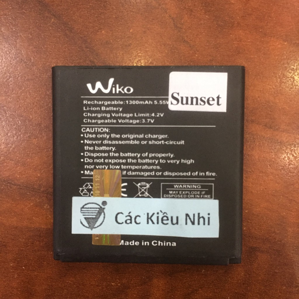 Pin Wiko Sunset 1 Sunset1 | Sunset 2 Sunset2 1300mAh