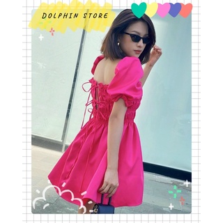 BIGSIZE Đầm babydoll nơ lưng bigsize
