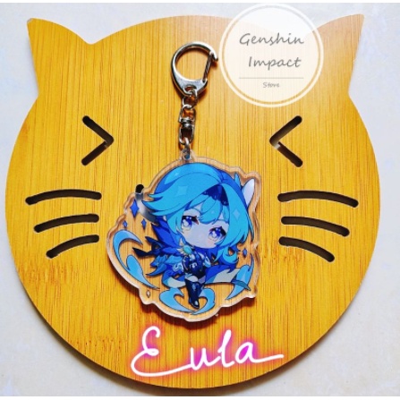 Eula móc khoá genshin impact M3 (in giữa acrylic)