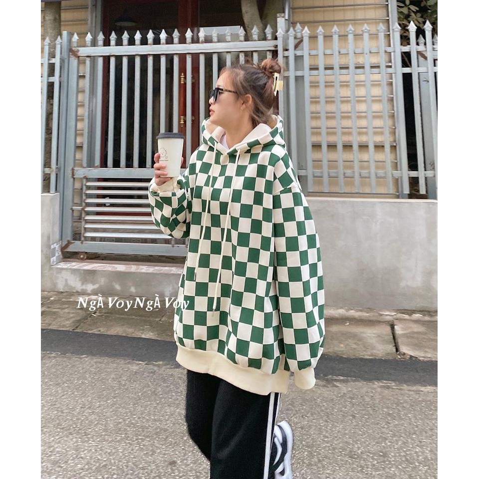 ÁO HOODIE KẺ CARO CHẤT SIÊU ĐẸP