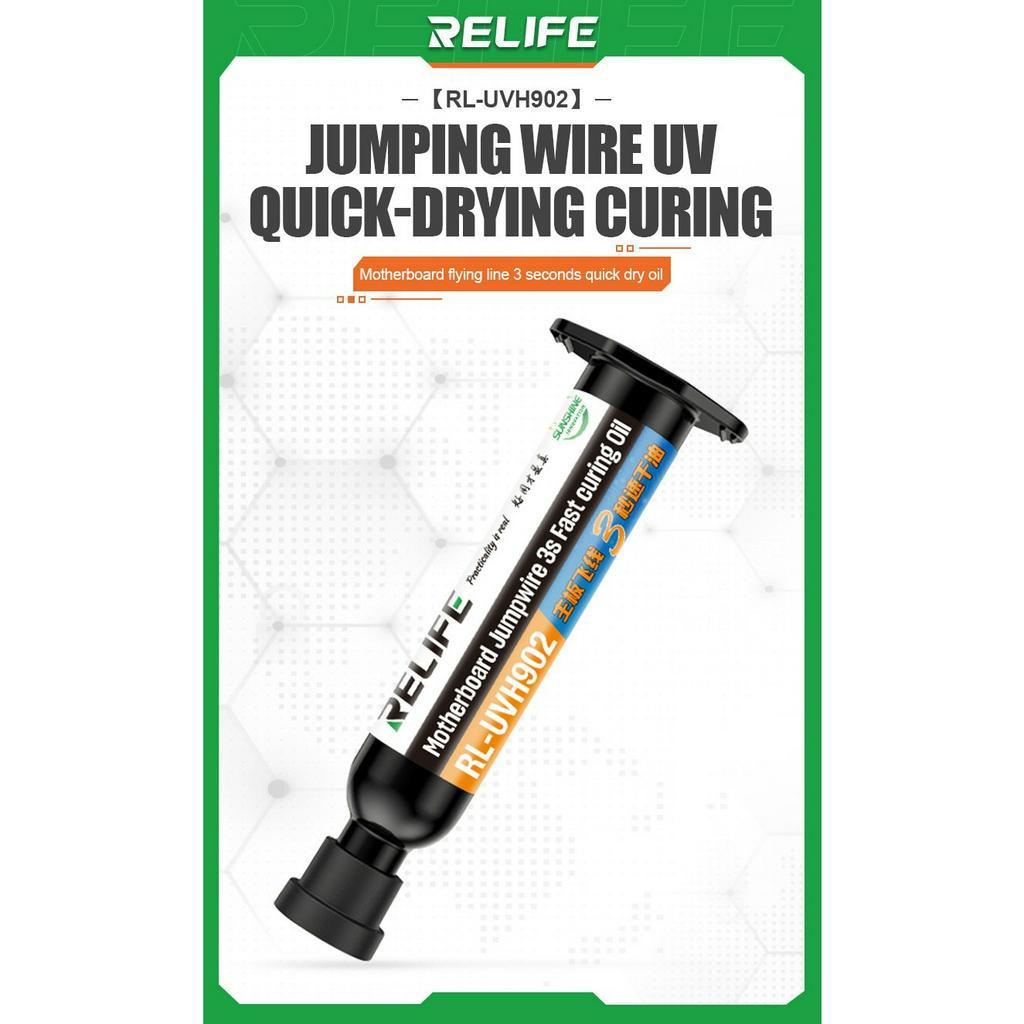 Keo hỗ trợ câu dây Relife RL-UVH902 đen/xanh
