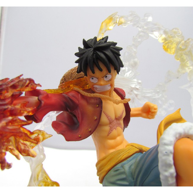 Mô hình One Piece, Mô Hình Monkey D.Luffy Gear 2 Nắm đấm Lửa cao 16cm | Z SHOP - SHOP Mô Hình Z