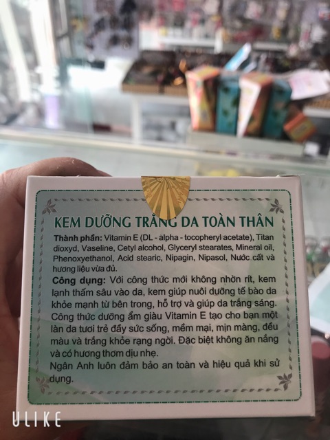 KEM DƯỠNG TRẮNG DA TOÀN THÂN LINH CHI NEW TO DAY