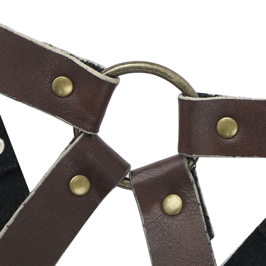 Dây Nịt Da pu Hình Chữ x Có Thể Điều Chỉnh Hóa Trang Tiệc Steam Punk Cho Nam