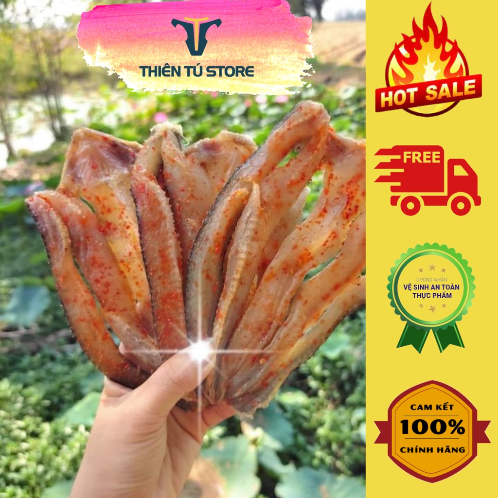 Khô cá lóc Đồng Tháp 1kg ,chất lượng thơm ngon,thịt dai ngọt,cá sạch không dùng chất bảo quản Thiên Tú Store
