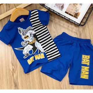 Bộ thun cotton bé trai size 6-23kg