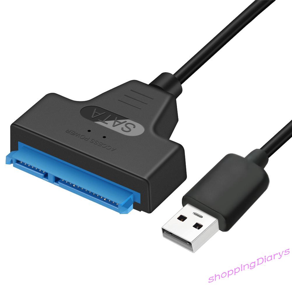 Cáp Chuyển Đổi Usb 2.0 Sang Sata 22pin Cho Ổ Cứng 2.5in Hdd Ssd