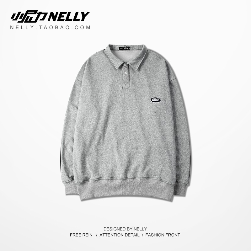 [NY2119] Áo nỉ dài tay cổ POLO size XL (NELLY) | BigBuy360 - bigbuy360.vn