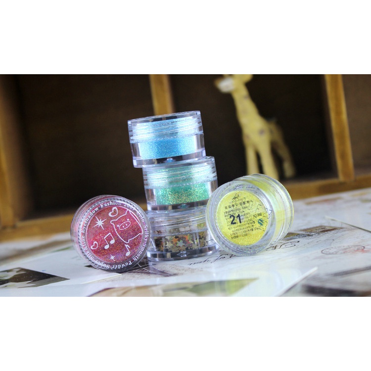 Trang Điểm Sân Khấu Hộp Đêm Bột Phấn Mắt Đơn Sắc Meixier Phấn Cao Ngôi Sao Năm Cánh Làm Móng Sequins | BigBuy360 - bigbuy360.vn