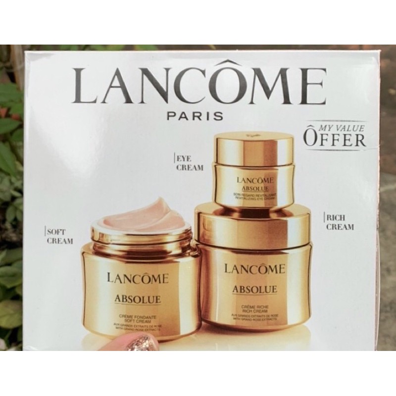 SET BỘ dưỡng da và trẻ hóa da Lancome My Value Offer 3 món