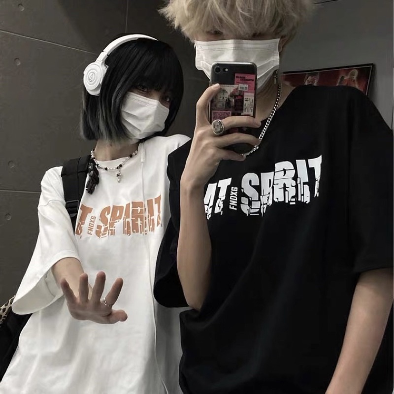 Áo thun tay lỡ nam nữ, áo phông unisex chất cotton in hình spi