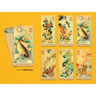 Lì xì tranh dân gian - set 5 bộ