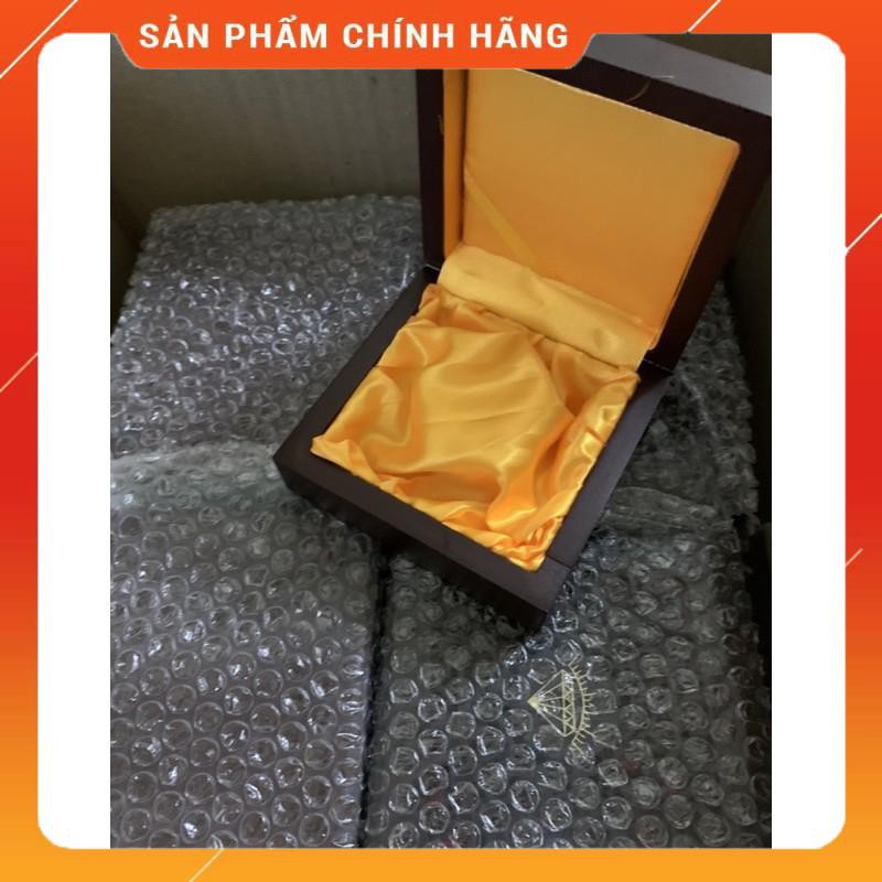 *giá tốt* Hộp gỗ đựng vòng trầm, vòng phong thuỷ size đại 12,5x12,5cm giá tốt