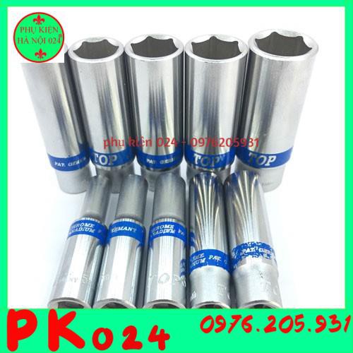[TOP] Combo 10 Đầu Khẩu Vặn Ốc Dùng Tay Cỡ 1 Phần 4 TOP Loại Đẹp Từ 5- 14mm Kèm Tay Vặn Khẩu Dạng Chữ L