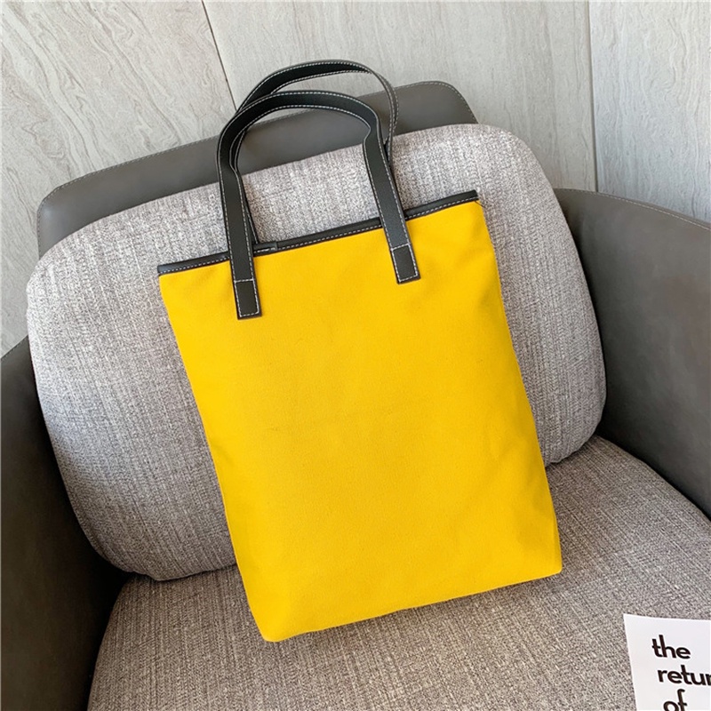 Túi xách IELGY đeo vai bằng vải canvas sức chứa lớn thời trang hàn quốc dành cho nữ