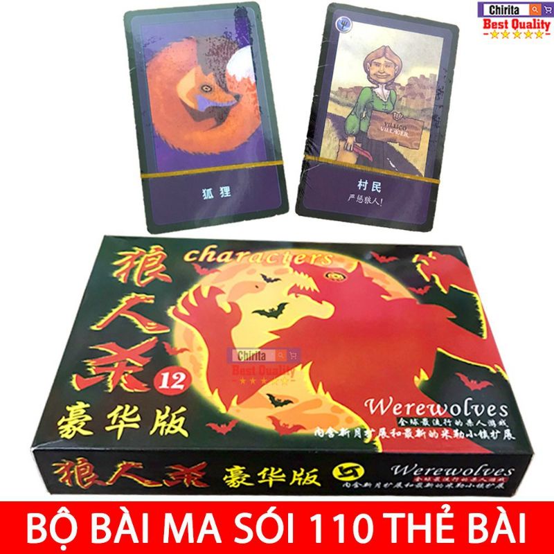 Bộ bài ma sói 55 lá và 110 lá