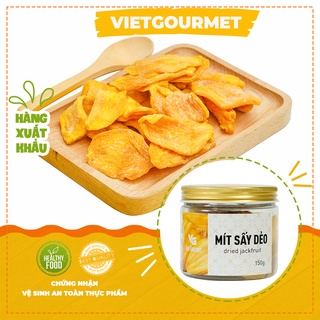 Mít sấy dẻo giữ nguyên vị thơm ngon VIETGOURMET/ Trái cây sấy dẻo đặc sản Việt Nam/ ít đường ăn vặt healthy