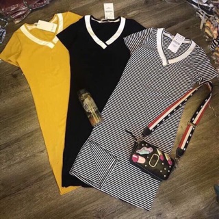 Đầm thun cổ tim