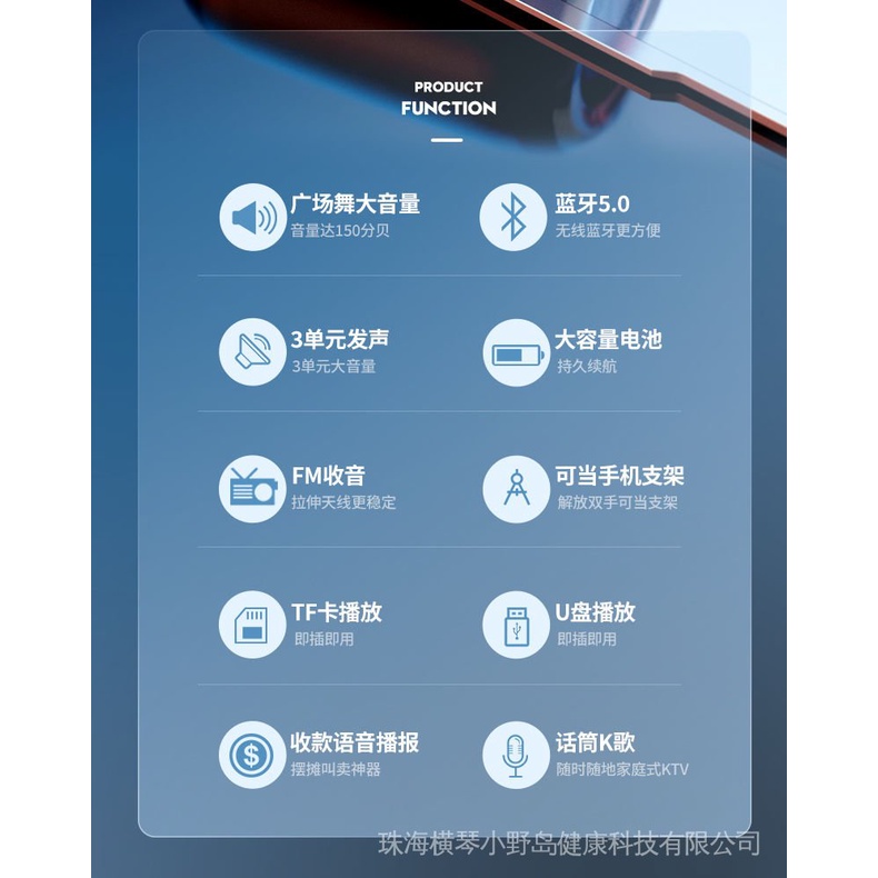 Loa Bluetooth Không Dây Âm Thanh Siêu Trầm Hình Vuông Hỗ Trợ Đọc Thẻ Nhớ