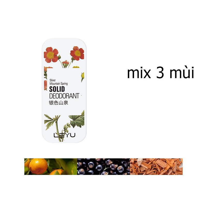 Nước hoa khô dạng rắn hương thơm lâu khử mùi cho nam và nữ