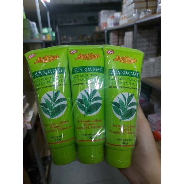 sữa rửa mặt trà xanh 100g