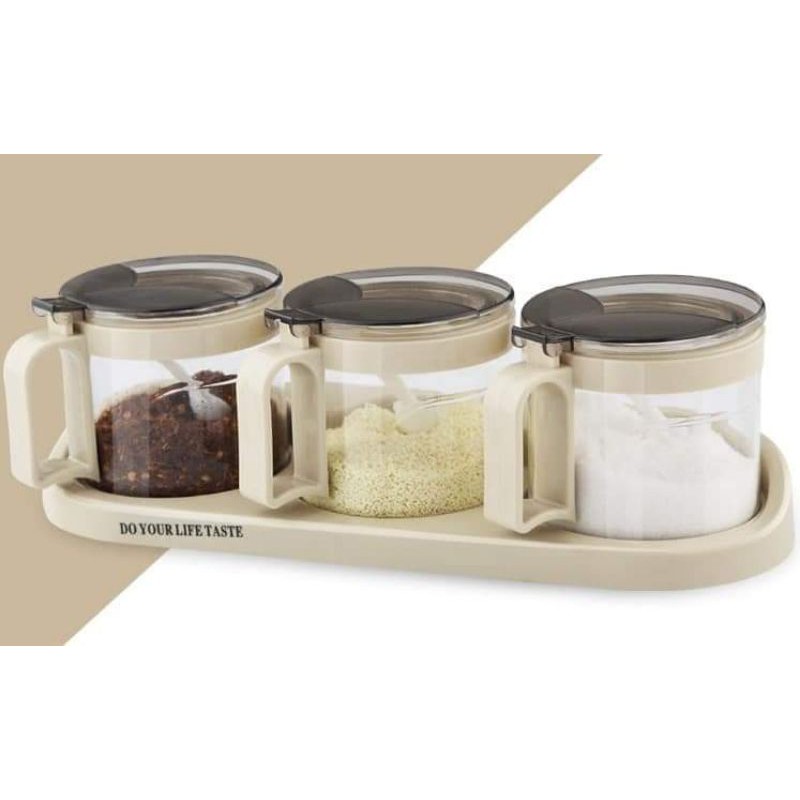 Hộp đựng gia vị 3 hủ,,,