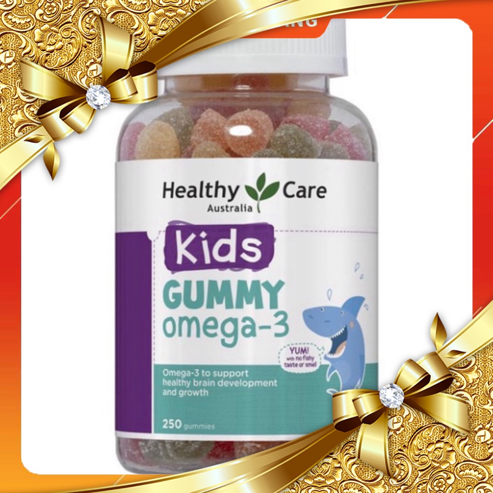 Kẹo dẻo bổ sung omega3 cho bé HEALTHY CARE OMEGA3 GUMMIES 250 VIÊN