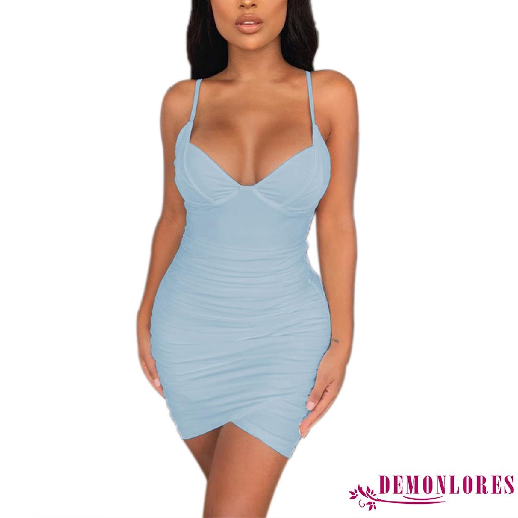 Đầm Body Sát Nách Thiết Kế Cổ Chữ V Quyến Rũ
