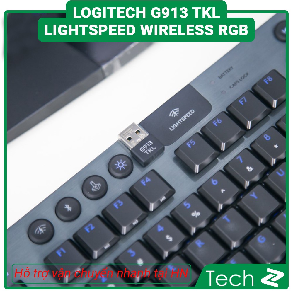 Bàn phím Logitech G913 TKL Lightspeed Wireless RGB