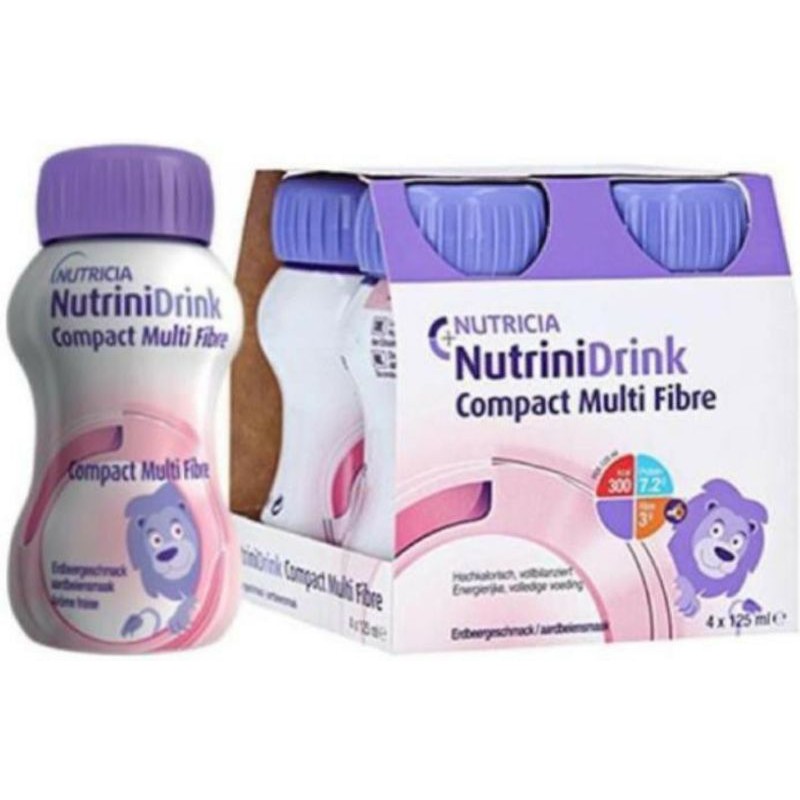 Sữa NutriniDrink Compact Multifiber chai 125ml
