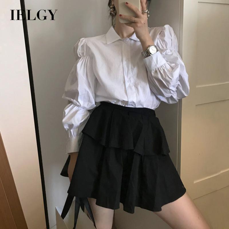 Áo sơ mi kiểu tay dài phồng phong cách Pháp thời trang dành cho nữ hàng loại 1 chất đẹp đi học đi làm