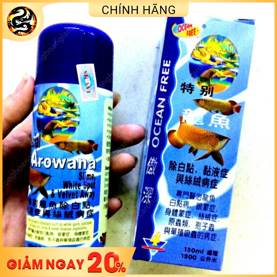 Chai số 4 Ngừa Nấm OCEAN FREE Cho Cá Rồng