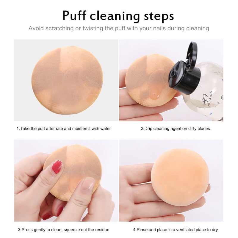 Còn Hàng Puff Bụi Cọ Trang Điểm 50Ml Làm Đẹp Trứng Sữa Rửa Dụng Cụ Trang Điểm Dọn Dẹp Chất Lỏng