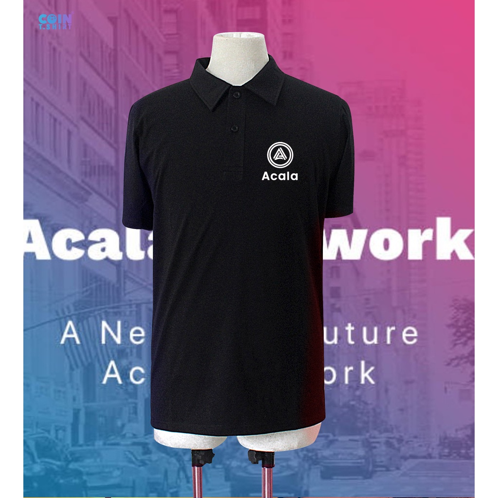 Áo Polo cao cấp Acala (ACA), Binance, Bitcoin, Cointshirt