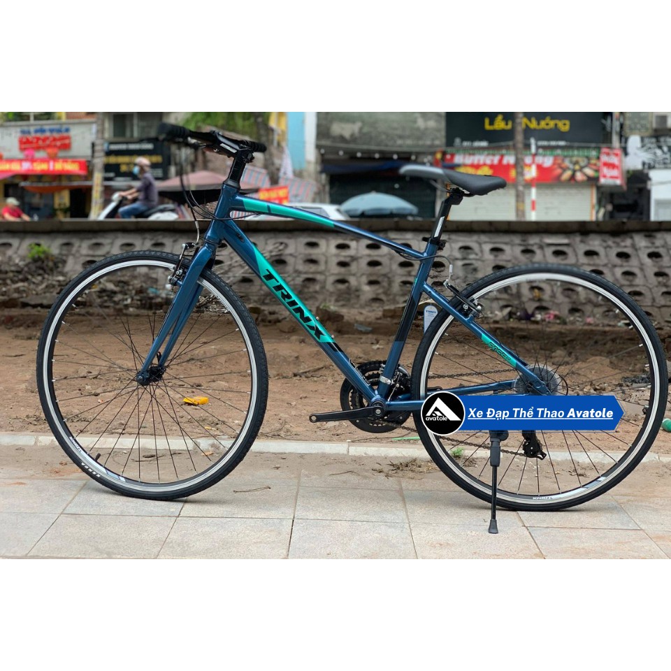 Xe đạp đường trường TrinX Free 1.0 Khung sườn hợp kim nhôm Alloy 700Cx470 Bộ truyền động Shimano 24 Tốc Độ Màu XanhCoban