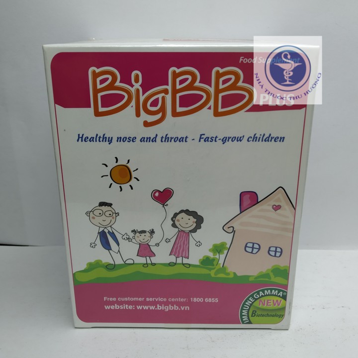 BigBB Plus tăng cường hệ hô hấp hộp 16 gói