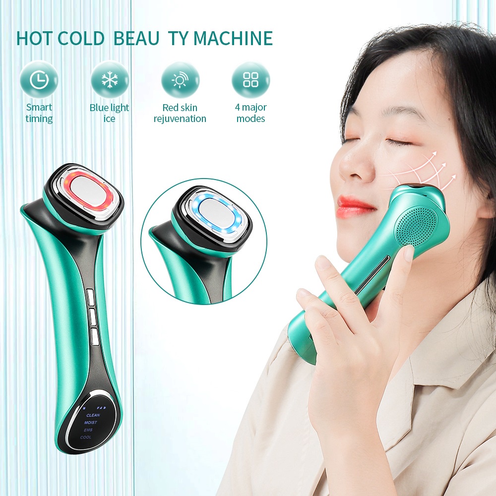 Máy mát xa FOREVERLILY làm trẻ hóa làn da có thể sạc lại Ems và phụ kiện