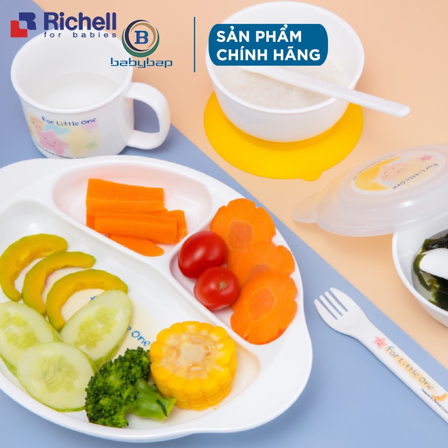 Bộ Ăn Dặm 9 Món Richell Dùng Được Trong Lò Vi Sóng