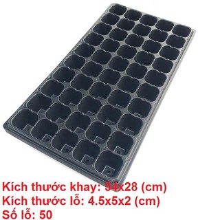 {HOT} Combo 5 khay ươm hạt 50 lỗ, hàng loại 1 chất lượng cao