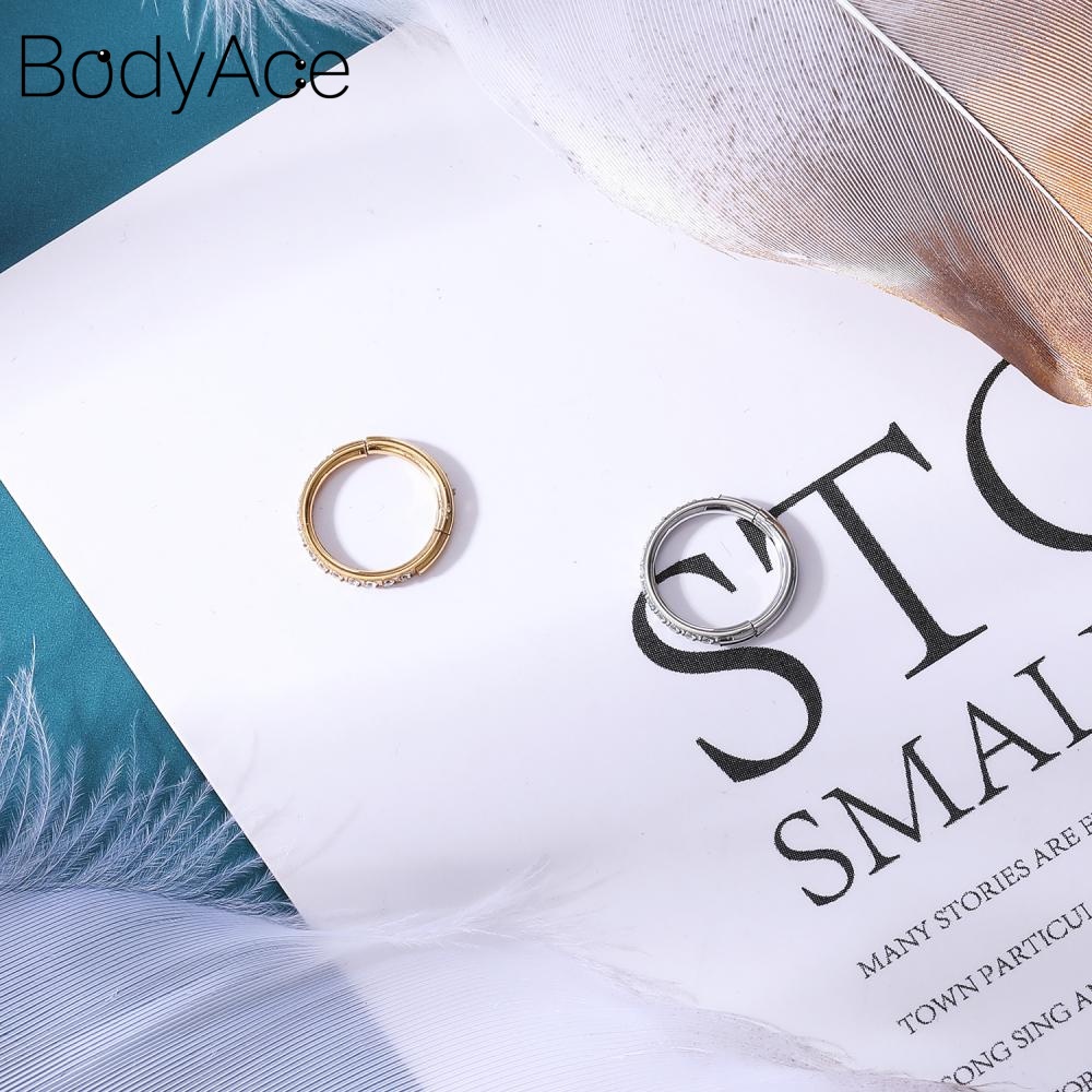 1 Khuyên Xỏ Mũi / Tai / Tai / Mũi / Sụn Bằng Thép Không Gỉ Nhiều Màu Sắc 6 / 8 / 10 / 12mm