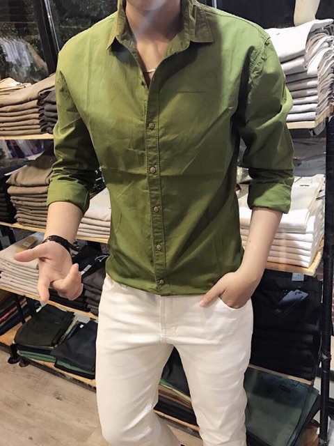 Sơ mi classic kate tay dài